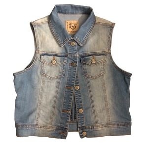 Wax Jean Denim Vest size small